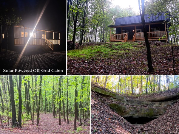 Solar Cabin With a Cave