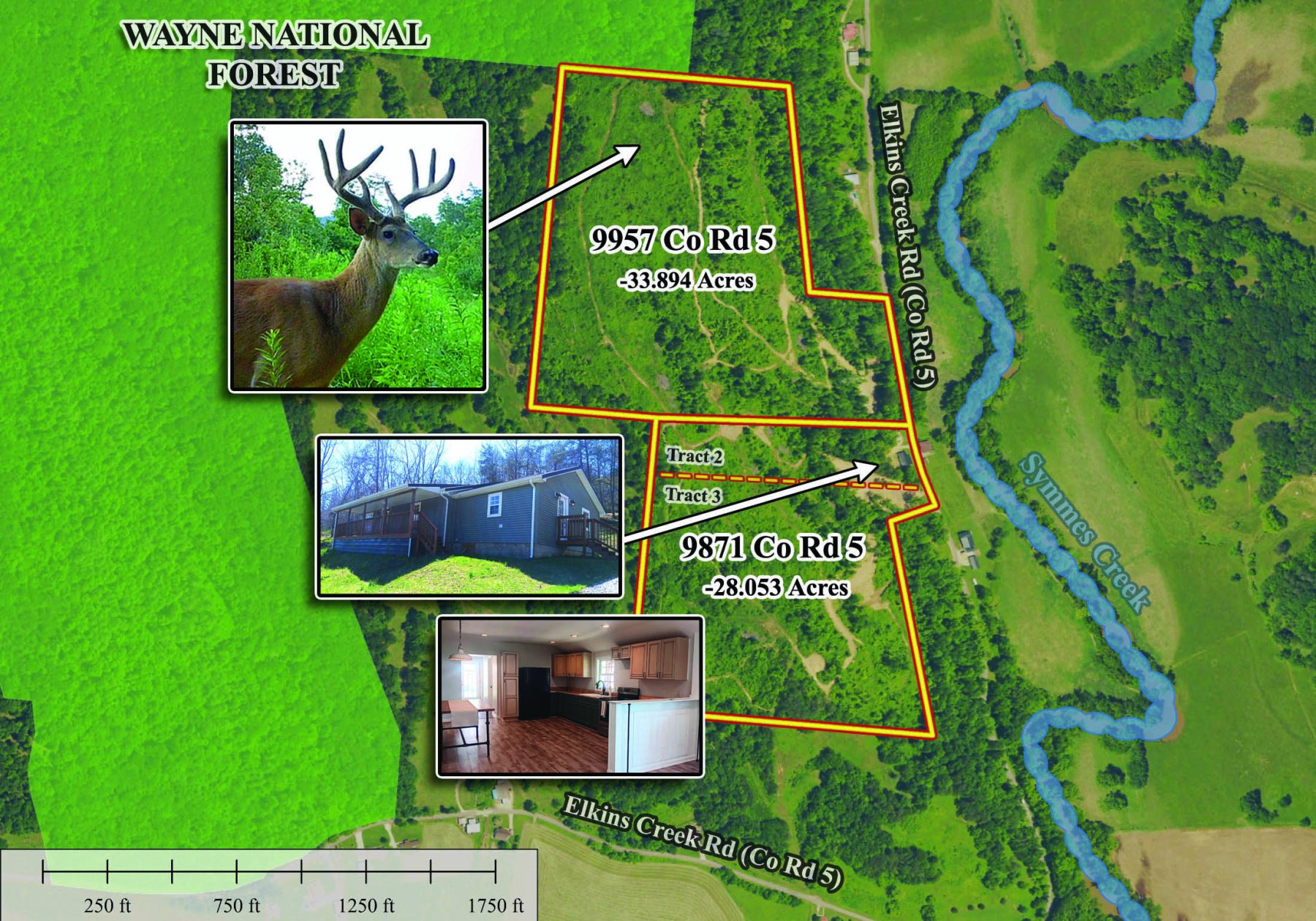 Tract 1 – Elkins Creek Rd property photo
